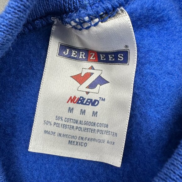 Vintage Halloween Pumpkin Sweatshirt Pullover Fall Jack O Lantern Blue 1990s Med - Picture 5 of 8